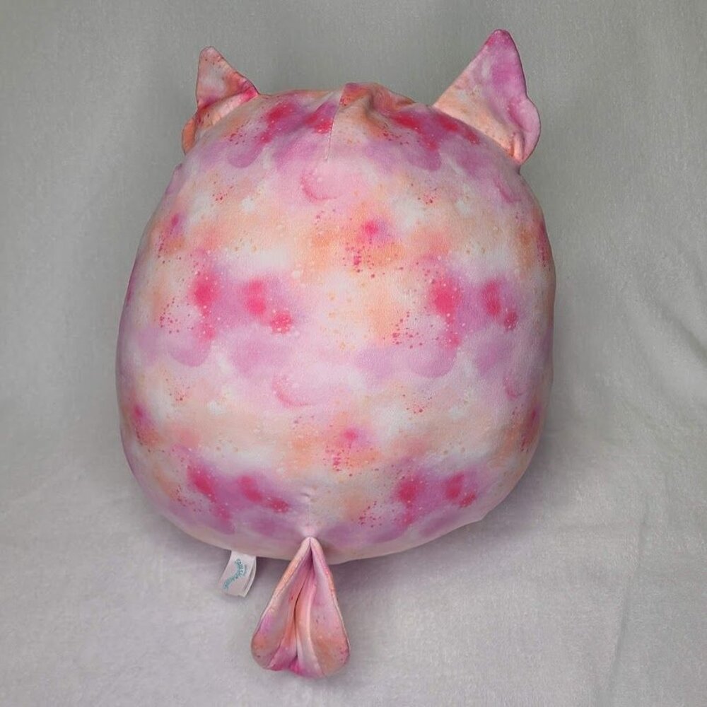 18 Inch Squishmallow Tazlow The Owl Tie Dye Pink Sparkly Ears Gold Accents - Picture 4 of 10